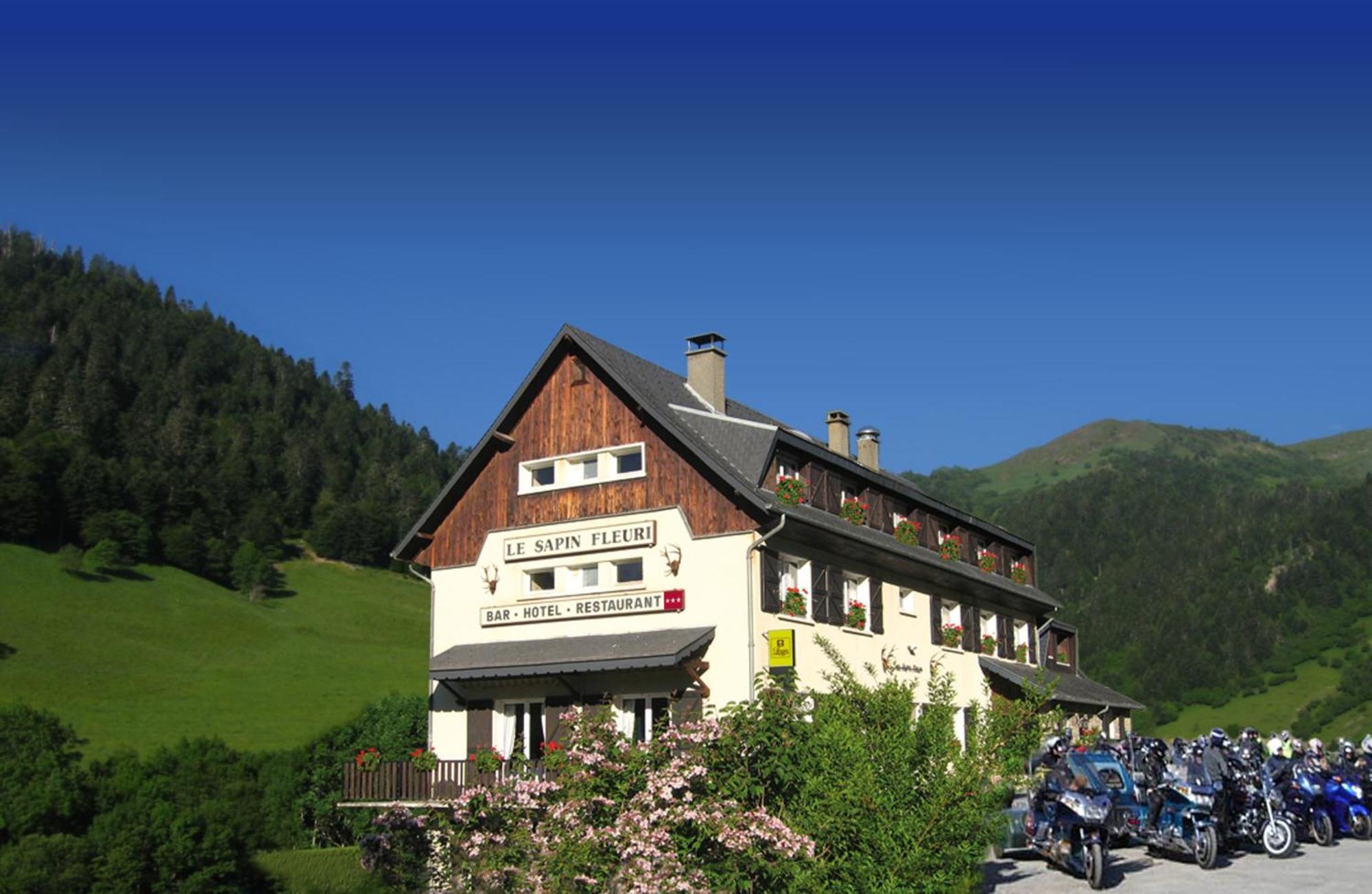 Hotel - Restaurant - Bar - Le Sapin Fleuri Bourg-dʼOueil 外观 照片
